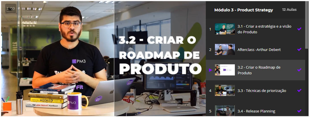 Marcell Almeida explicando o que é Roadmap