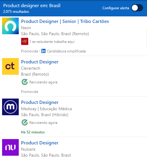 product designer vagas