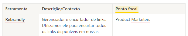 exemplo de ferramentas utilizadas em cada contexto