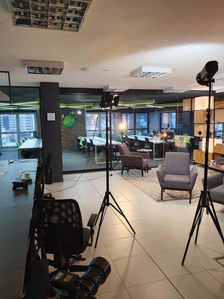 bastidores de gravação do Curso de Product Management da PM3