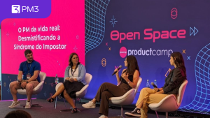 Explore os insights sobre síndrome do impostor de Fernanda Souza, Bruna Fragelli, e demais convidados no Product Camp Brasil 2023.