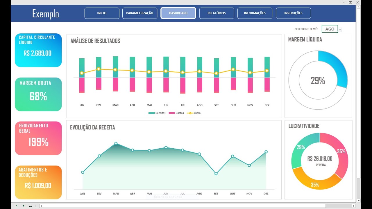 excel para análise dados, exemplo de usos de gráficos e proc v