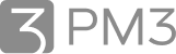 Logo PM3 Cinza